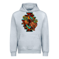 Heather Grey aztec rodeo cowboy christmas Urban Hoodie - JahusDesignShop