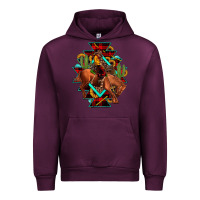 Mauve Wine aztec rodeo cowboy christmas Urban Hoodie - JahusDesignShop