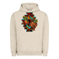 Pigment French Oak aztec rodeo cowboy christmas Urban Hoodie - JahusDesignShop