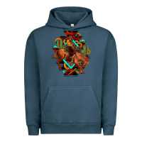 Pigment Midnight Navy aztec rodeo cowboy christmas Urban Hoodie - JahusDesignShop