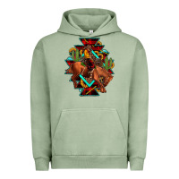 Pigment Oil Green aztec rodeo cowboy christmas Urban Hoodie - JahusDesignShop