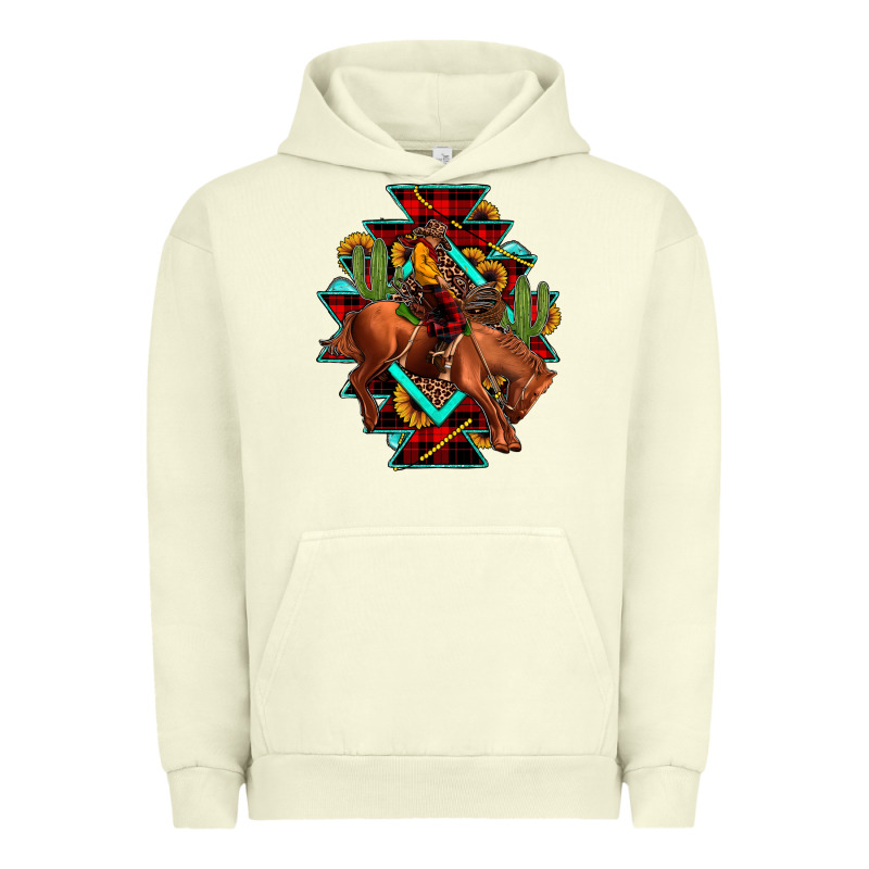 Aztec Rodeo Cowboy Christmas Urban Hoodie by JahusDesignShop | Teevron