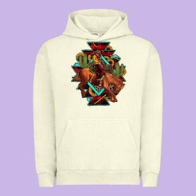 Aztec Rodeo Cowboy Christmas Urban Hoodie Designed By Jahusdesignshop