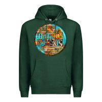 Sports Green hello pumpkin earrings Premium Hoodie - BundleAndBundleShop