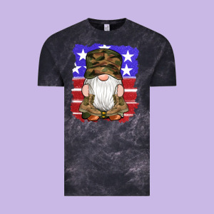 Military Gnomes Boots American Flag Vintage Tee Designed By Artiststas