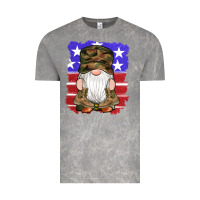 Cloud Rock military gnomes boots american flag Vintage Tee - Artiststas