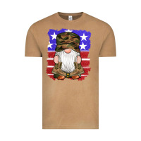 Vintage Camel military gnomes boots american flag Vintage Tee - Artiststas