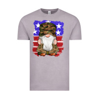 Vintage Zinc military gnomes boots american flag Vintage Tee - Artiststas