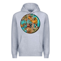 Heather Grey hello pumpkin earrings Premium Hoodie - BundleAndBundleShop