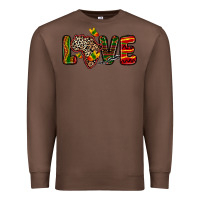 Chestnut love africa map Premium Sweatshirt - Zillion Design Studio