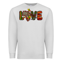 Dove Grey love africa map Premium Sweatshirt - Zillion Design Studio