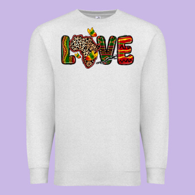 Premium Sweatshirt love africa map
