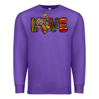 Purple love africa map Premium Sweatshirt - Zillion Design Studio