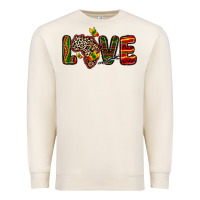 Sandshell love africa map Premium Sweatshirt - Zillion Design Studio
