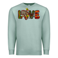 Seafoam love africa map Premium Sweatshirt - Zillion Design Studio