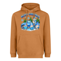 Meerkat merry christmas snowman gnomes truck Heavyweight Hoodie - MaliasSmallBusiness