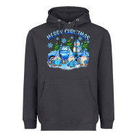 Smoke merry christmas snowman gnomes truck Heavyweight Hoodie - MaliasSmallBusiness