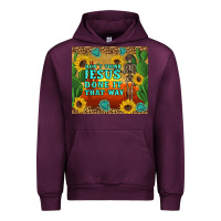 Mauve Wine don't think jesus done it that way western skeleton cactus Urban Hoodie - Artiststas