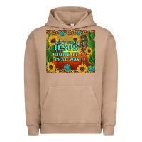 Pigment Burro don't think jesus done it that way western skeleton cactus Urban Hoodie - Artiststas