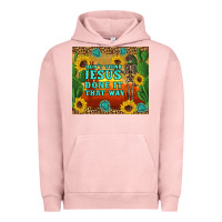 Pigment Salmon don't think jesus done it that way western skeleton cactus Urban Hoodie - Artiststas