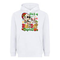 White full of holiday spirit Heavyweight Hoodie - MaliasSmallBusiness