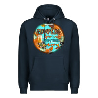 Navy pumpkin spice and everythink nice earrings Premium Hoodie - BundleAndBundleShop