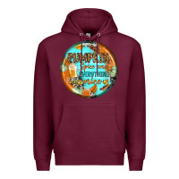 Burgundy pumpkin spice and everythink nice earrings Premium Hoodie - BundleAndBundleShop