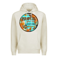 Oatmeal Heather pumpkin spice and everythink nice earrings Premium Hoodie - BundleAndBundleShop