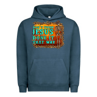 Pigment Midnight Navy don't jesus done it that way western skeleton Urban Hoodie - Artiststas
