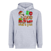 Heather Grey ho ho holy shit what a year Heavyweight Hoodie - MaliasSmallBusiness