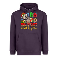 Plum ho ho holy shit what a year Heavyweight Hoodie - MaliasSmallBusiness
