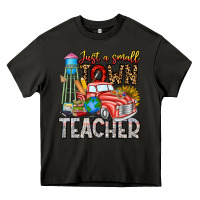 Asphalt Just a Small Town Teacher Heavy Core Tee - CowhideDigitalArt