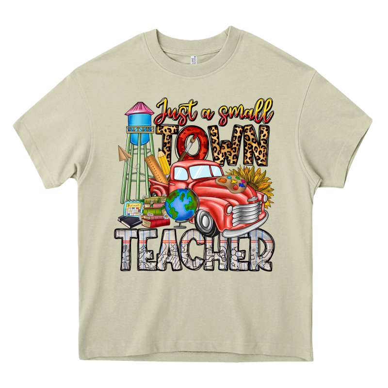 Just A Small Town Teacher Heavy Core Tee by CowhideDigitalArt | Teevron