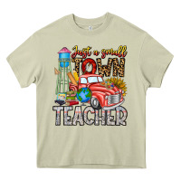 Mossy Just a Small Town Teacher Heavy Core Tee - CowhideDigitalArt