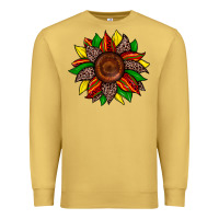 Antique Gold juneteenth leopard sunflower Premium Sweatshirt - Zillion Design Studio