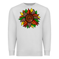 Dove Grey juneteenth leopard sunflower Premium Sweatshirt - Zillion Design Studio