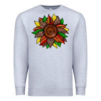 Heather Grey juneteenth leopard sunflower Premium Sweatshirt - Zillion Design Studio