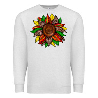 Oatmeal Heather juneteenth leopard sunflower Premium Sweatshirt - Zillion Design Studio