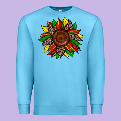 Premium Sweatshirt juneteenth leopard sunflower
