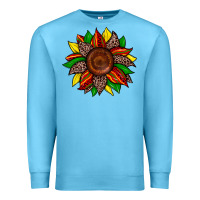 Ocean Blue juneteenth leopard sunflower Premium Sweatshirt - Zillion Design Studio