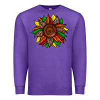 Purple juneteenth leopard sunflower Premium Sweatshirt - Zillion Design Studio