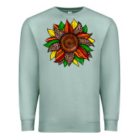 Seafoam juneteenth leopard sunflower Premium Sweatshirt - Zillion Design Studio