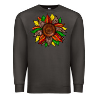 Smoke juneteenth leopard sunflower Premium Sweatshirt - Zillion Design Studio