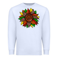 White juneteenth leopard sunflower Premium Sweatshirt - Zillion Design Studio