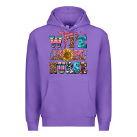 Purple wife mom nurse Premium Hoodie - AdoDesignShop