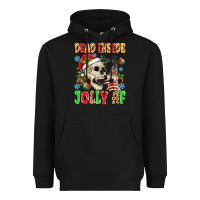 Black dead inside but jolly af Heavyweight Hoodie - MaliasSmallBusiness