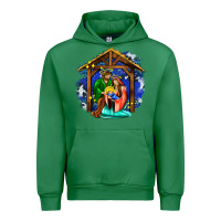 Emerald jesus and mary with god Urban Hoodie - AdoDesignShop