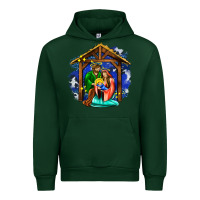 Forest Green jesus and mary with god Urban Hoodie - AdoDesignShop