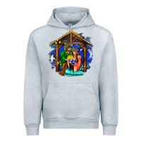 Heather Grey jesus and mary with god Urban Hoodie - AdoDesignShop