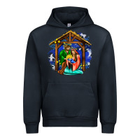 Navy jesus and mary with god Urban Hoodie - AdoDesignShop